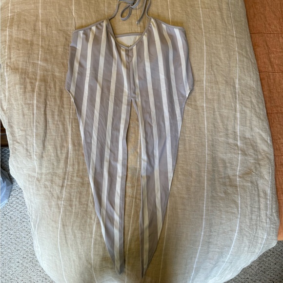 Kortni Jeane Other - Kortni Jeane Tied Up swim top OG Gray stripe